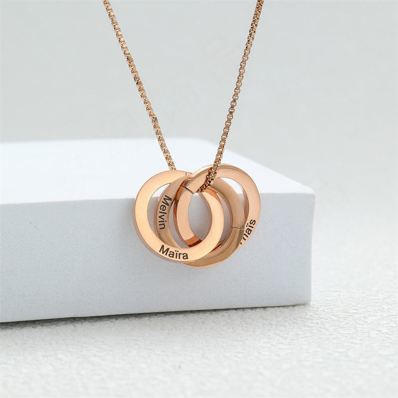 Colar Feminino Espiral de Nomes Personalizado Banhado