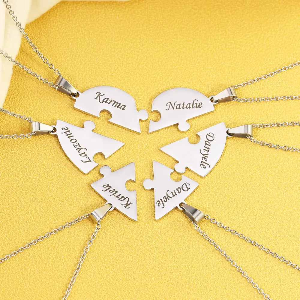 Colar Quebra Cabeça Personalizável Banhado