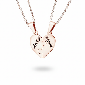 Colar Quebra Cabeça Personalizável Banhado