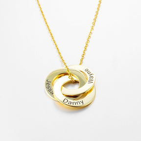 Colar Feminino Espiral de Nomes Personalizado Banhado