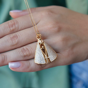 Colar Banhado Ouro 18k Nossa Senhora Aparecida Virgem Maria