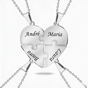 Colar Quebra Cabeça Personalizável Banhado