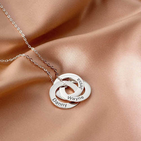 Colar Feminino Espiral de Nomes Personalizado Banhado