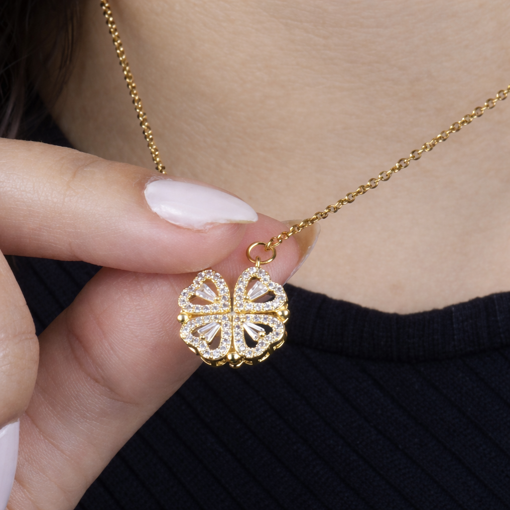 Colar Feminino Trevo de Quatro Folhas