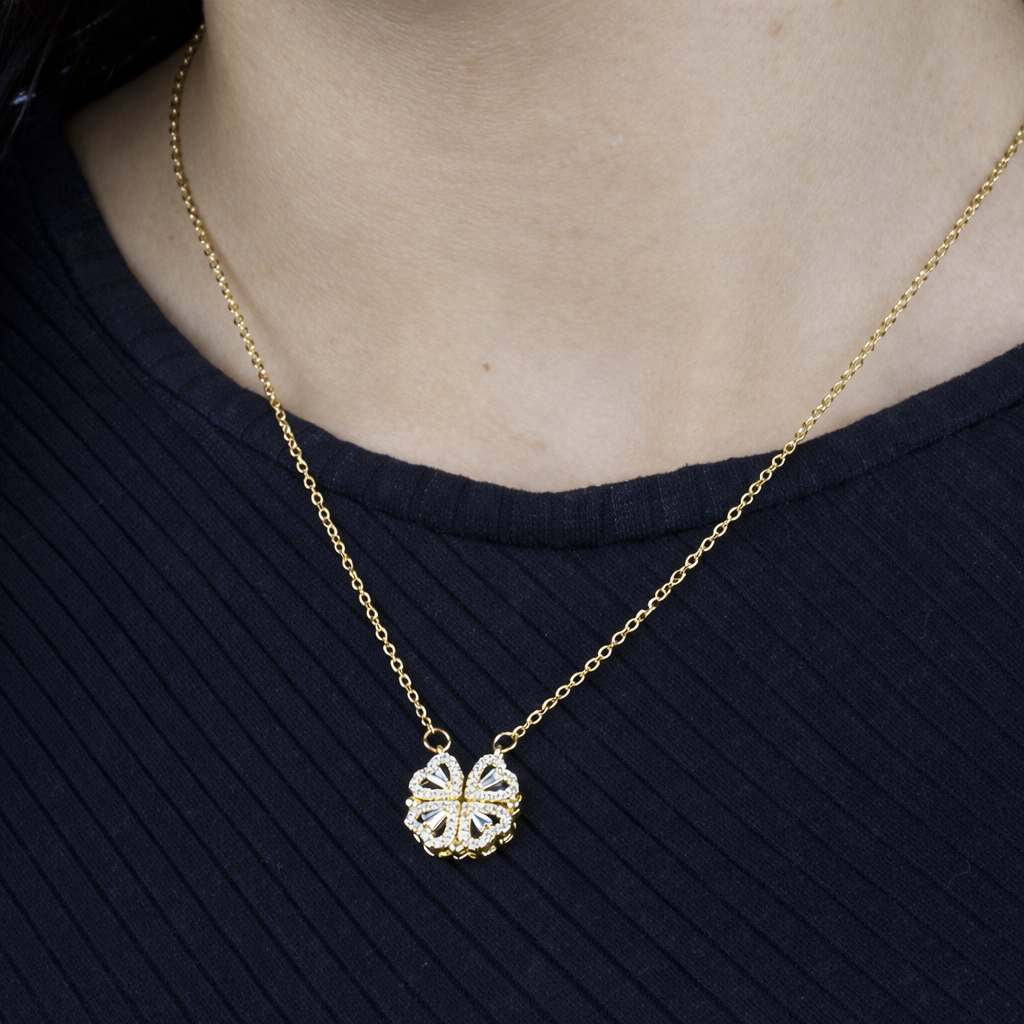 Colar Feminino Trevo de Quatro Folhas