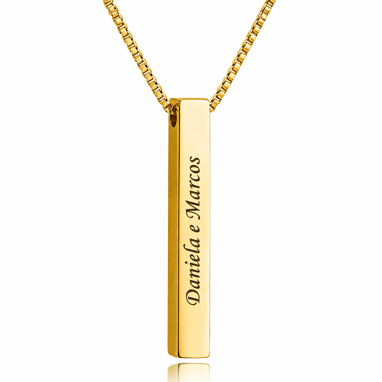 Colar 4d Personalizado - Aço Inox Banhado