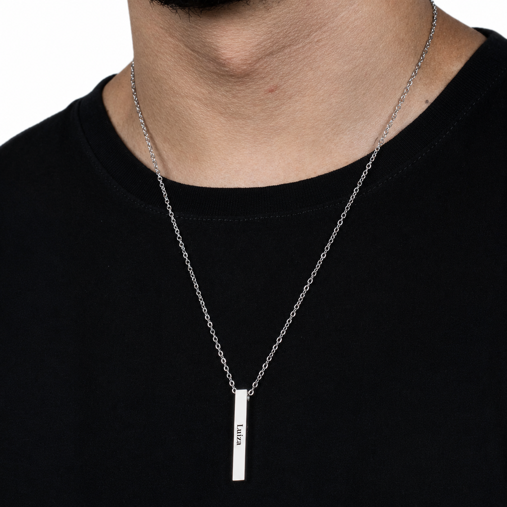 Colar 4d Personalizado - Aço Inox Banhado