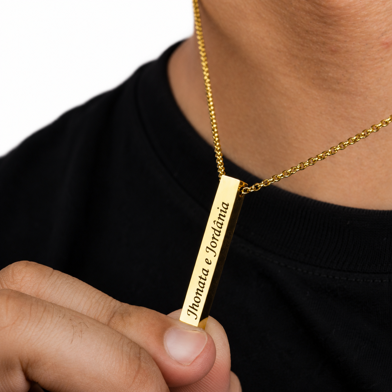 Colar 4d Personalizado - Aço Inox Banhado