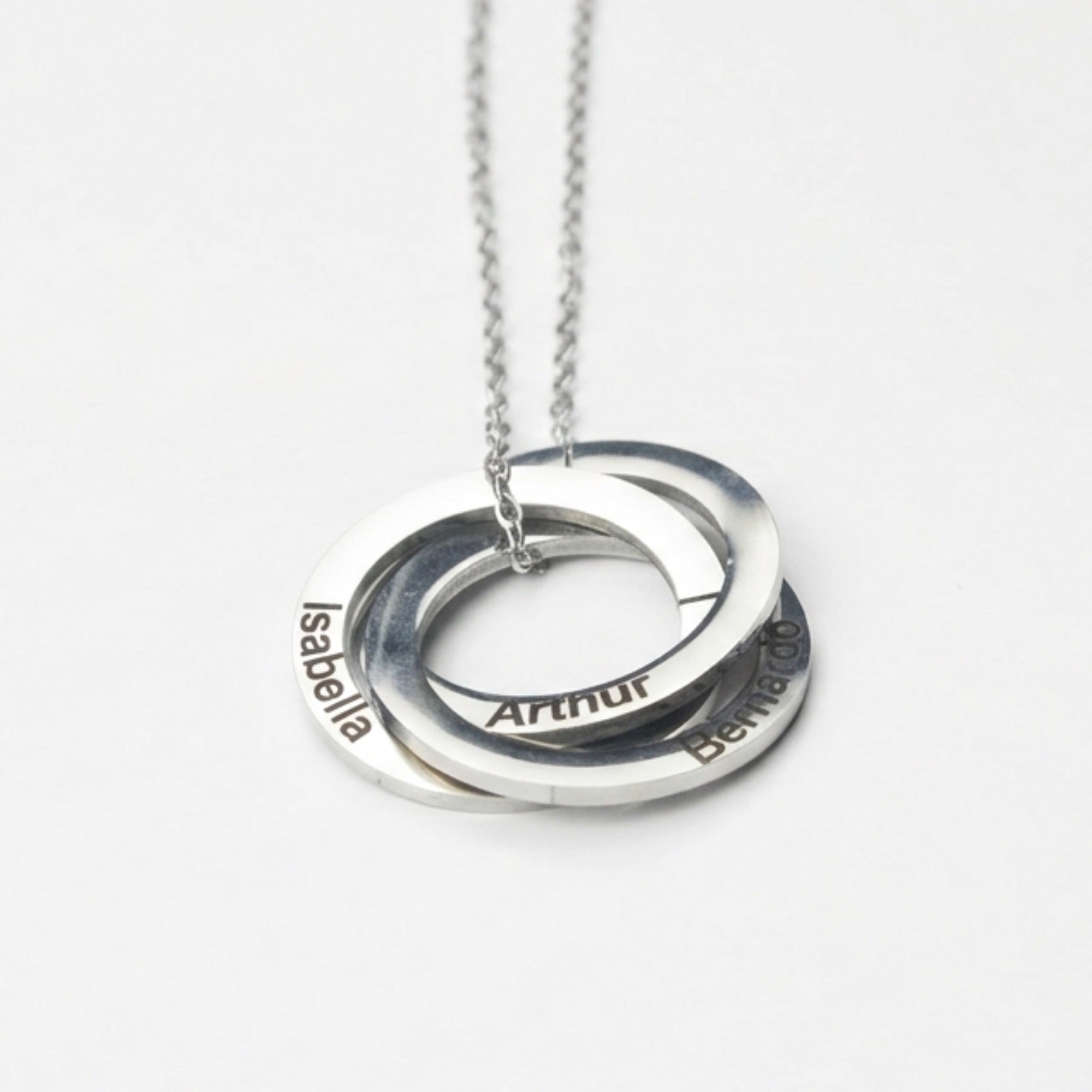 Colar Espiral Personalizado - Aço Inox Banhado