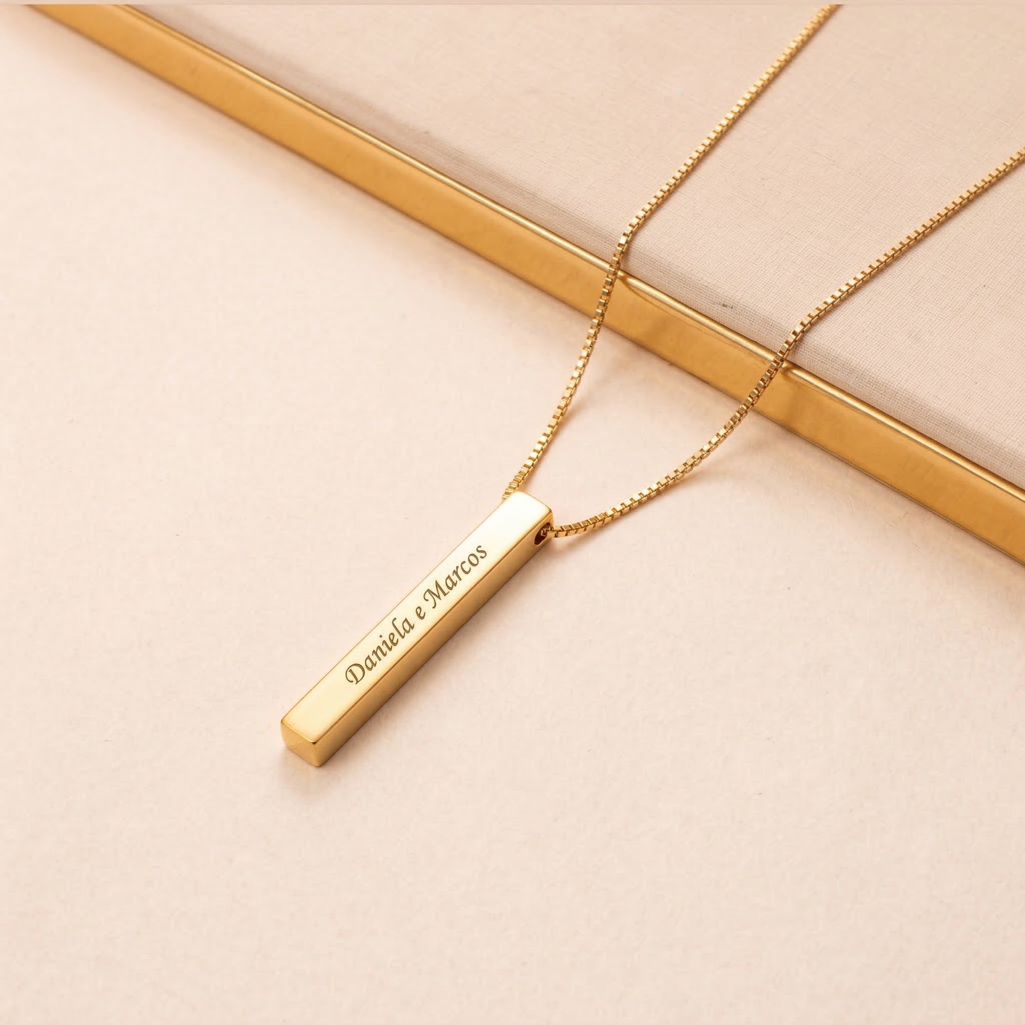 Colar 4d Personalizado - Aço Inox Banhado