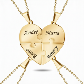 Colar Quebra Cabeça Personalizável Banhado