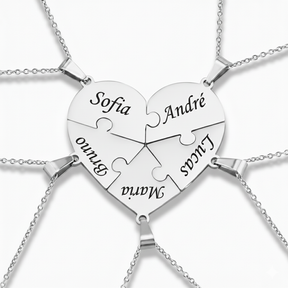 Colar Quebra Cabeça Personalizável Banhado