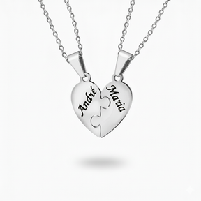 Colar Quebra Cabeça Personalizável Banhado