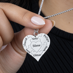 Colar Coração de Mãe Personalizado - Aço Inox Banhado