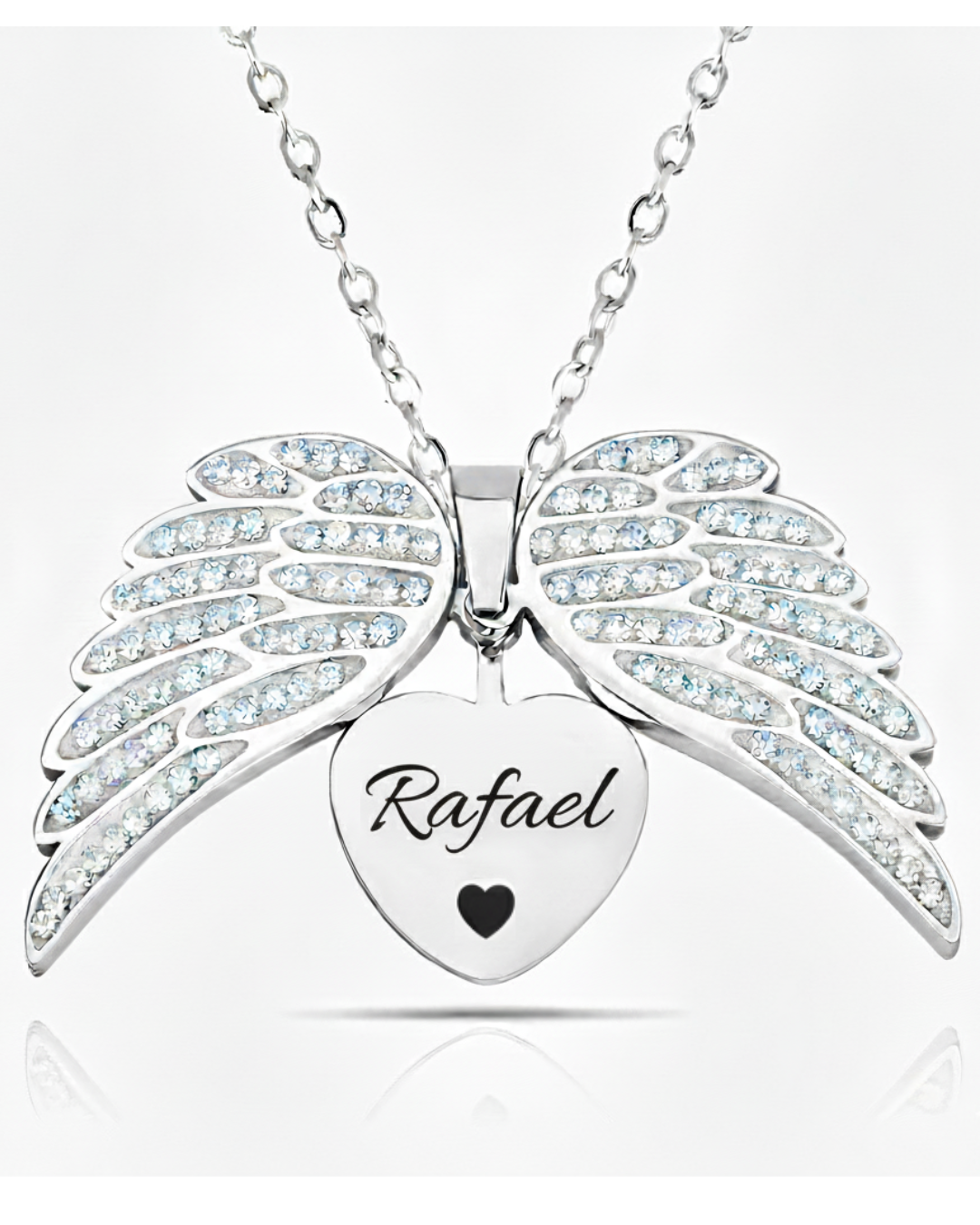 Colar Asas de Anjo Personalizado - Aço Inox Banhado