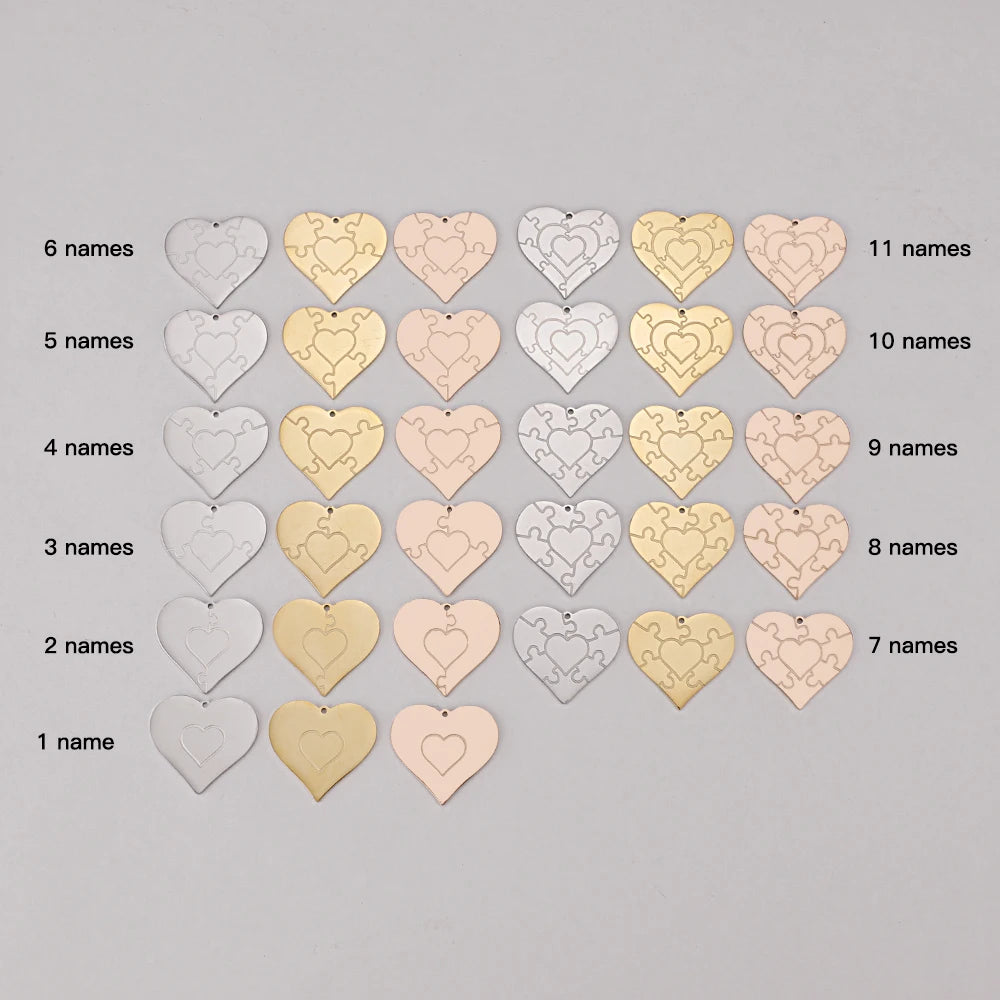 Colar Coração de Mãe Personalizado - Aço Inox Banhado