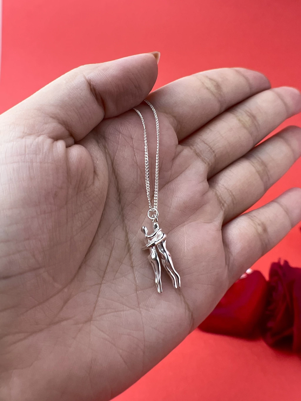 Colar Abraço Eterno Banhado