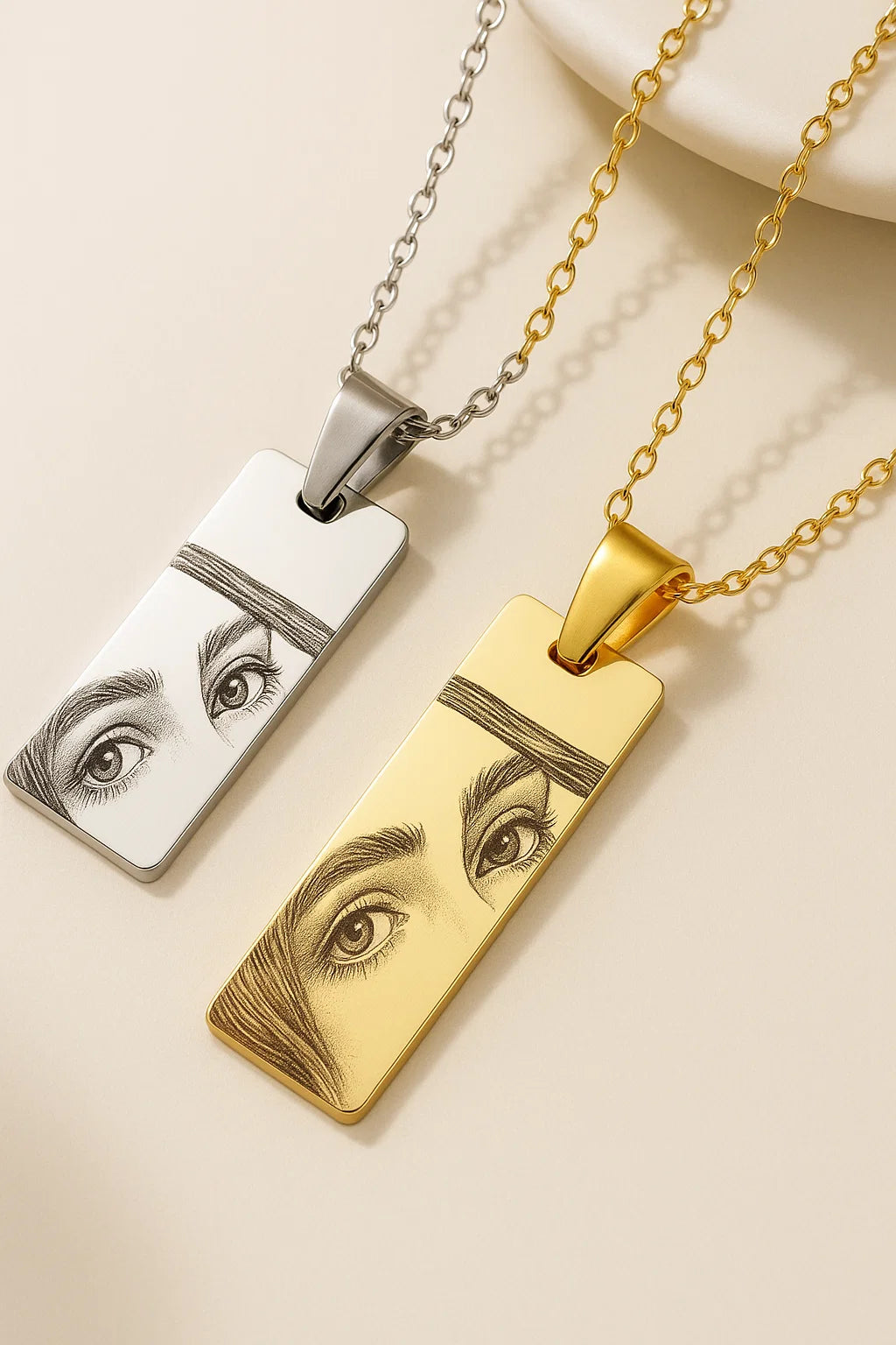 Colar do Olhar Personalizado Banhado